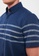 LC Waikiki blue Regular Fit Short Sleeve Striped Men's Shirt 7CE3BAAD7938E9GS_4