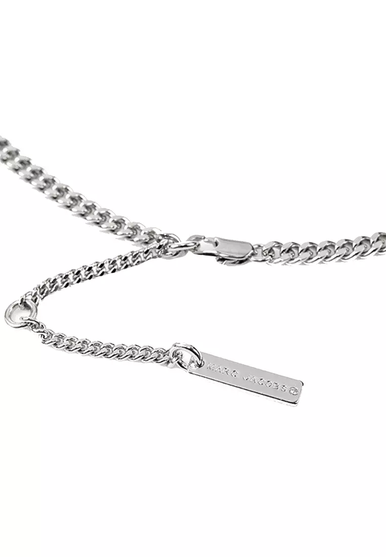 Monogram Chain Necklace in Silver J305M03FA22