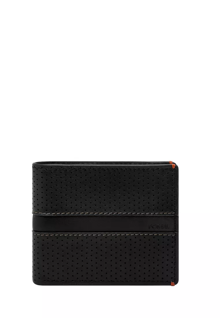 Bifold Fossil Purse Black Fossil Tab Wallet Small Clutch Black Off