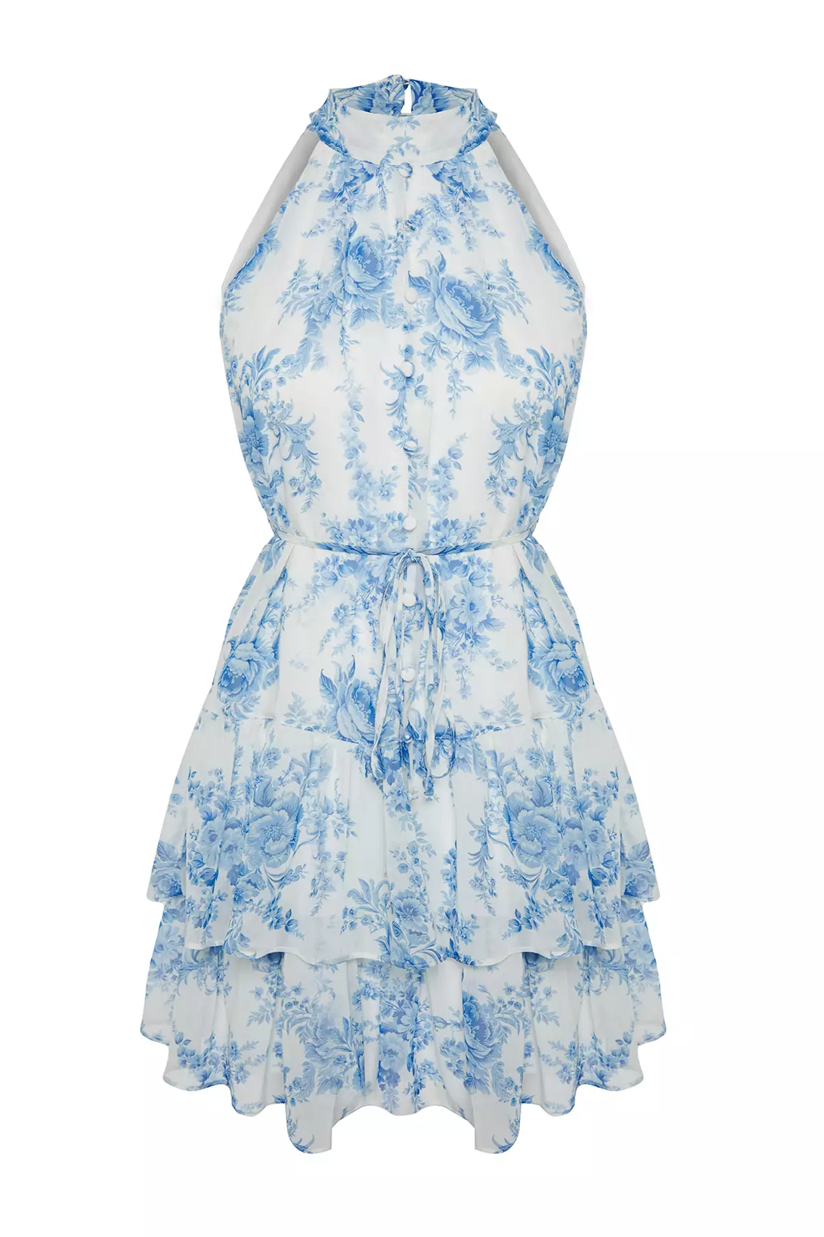 Floral A-Line Mini Dress