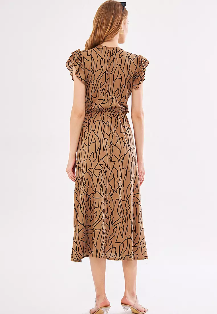 Printed Wrap Dress