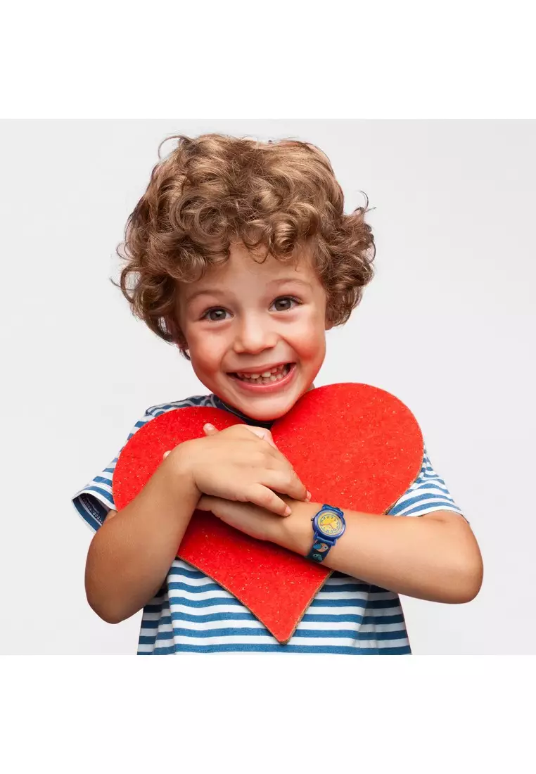 【Christmas Gift】 Kikou Cartoon 系列 28mm 橙色 錶盤 兒童手錶 R4551104001