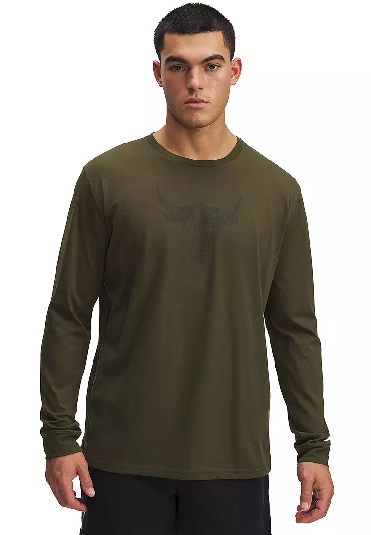 Project Rock Green Shirt Under Armour Project Rock Men Training