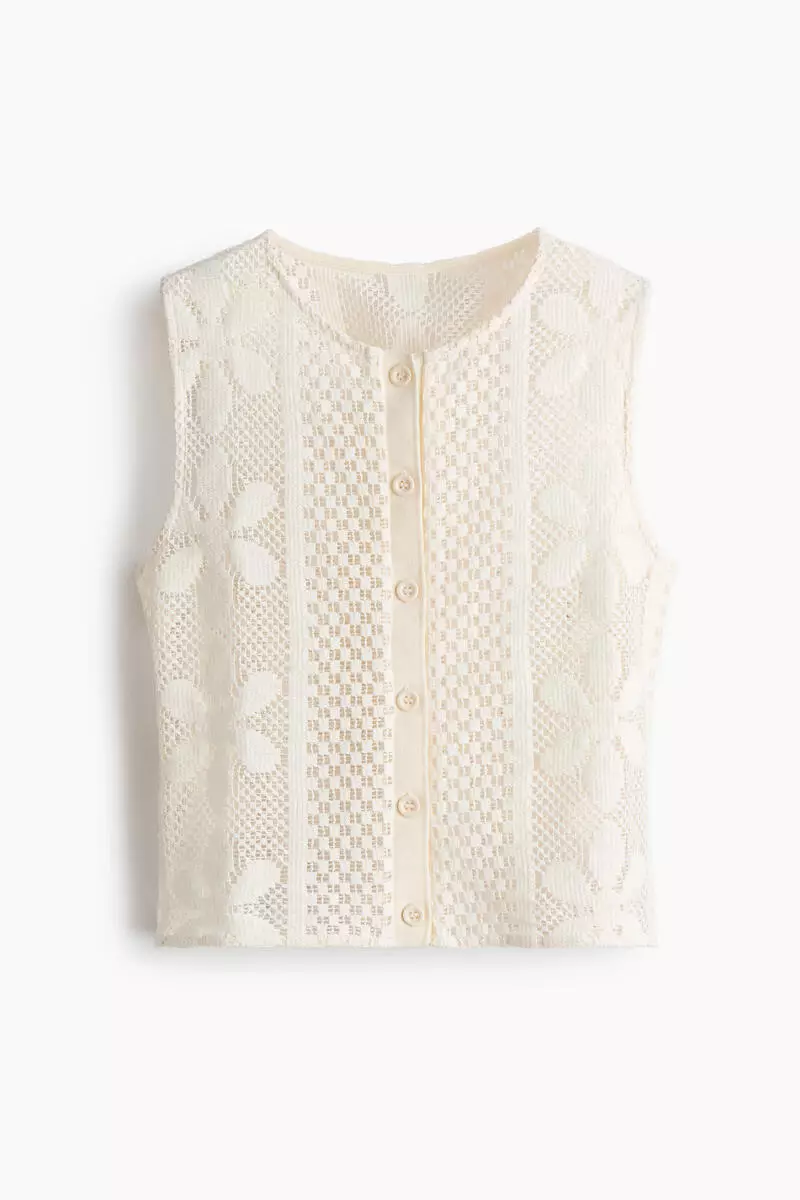 Crochet-look top