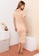 Public Desire beige Popper Detail Midi Dress 721DCAA7FFEFCFGS_5