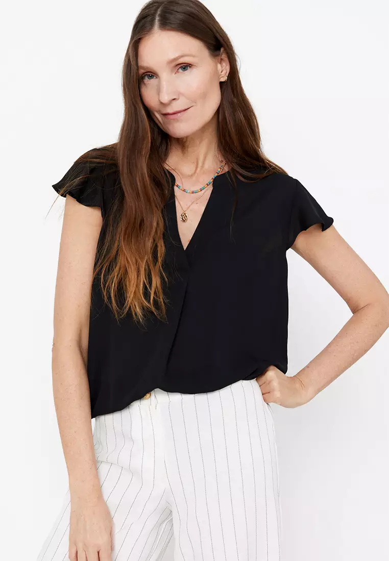 Ruffle Sleeve Blouse