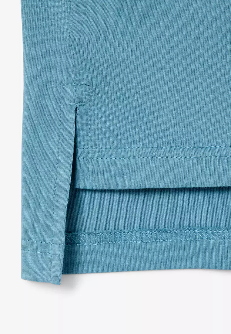 Batwing Sleeve Print T-shirt