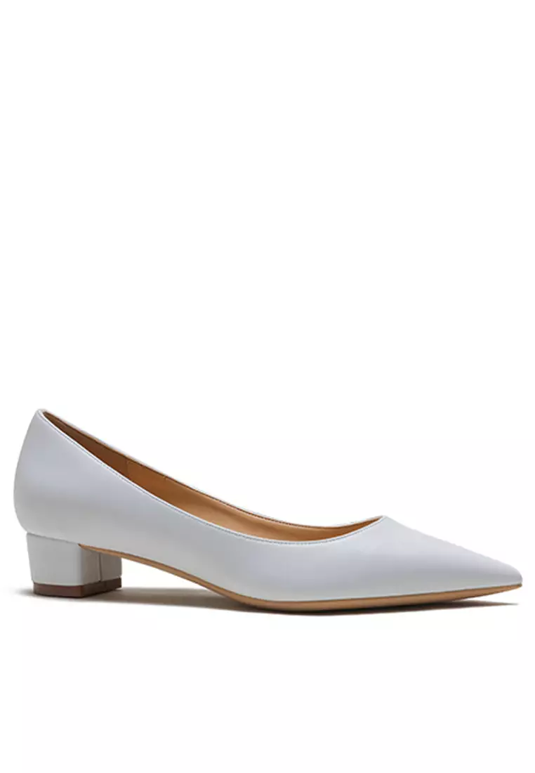 3CM Uniform Pointed Low Heel Shoes HZL231