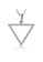 925 Signature silver 925 SIGNATURE Triangle Pendant-Silver/Clear 0D6C0AC093789AGS_1