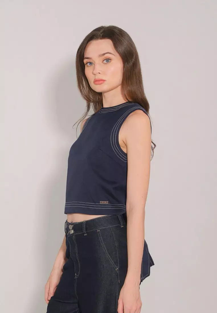 Darren Wrap Sleeveless Top