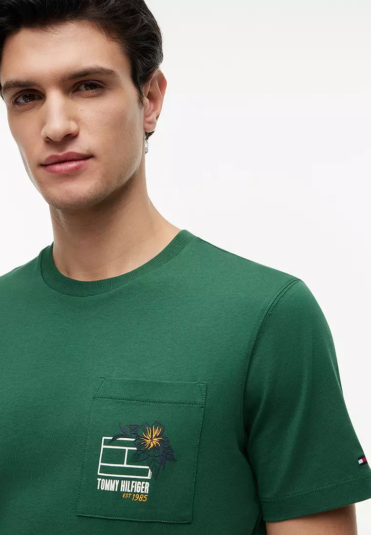 Summer Floral Graphic Pocket Tee - Th Mainline