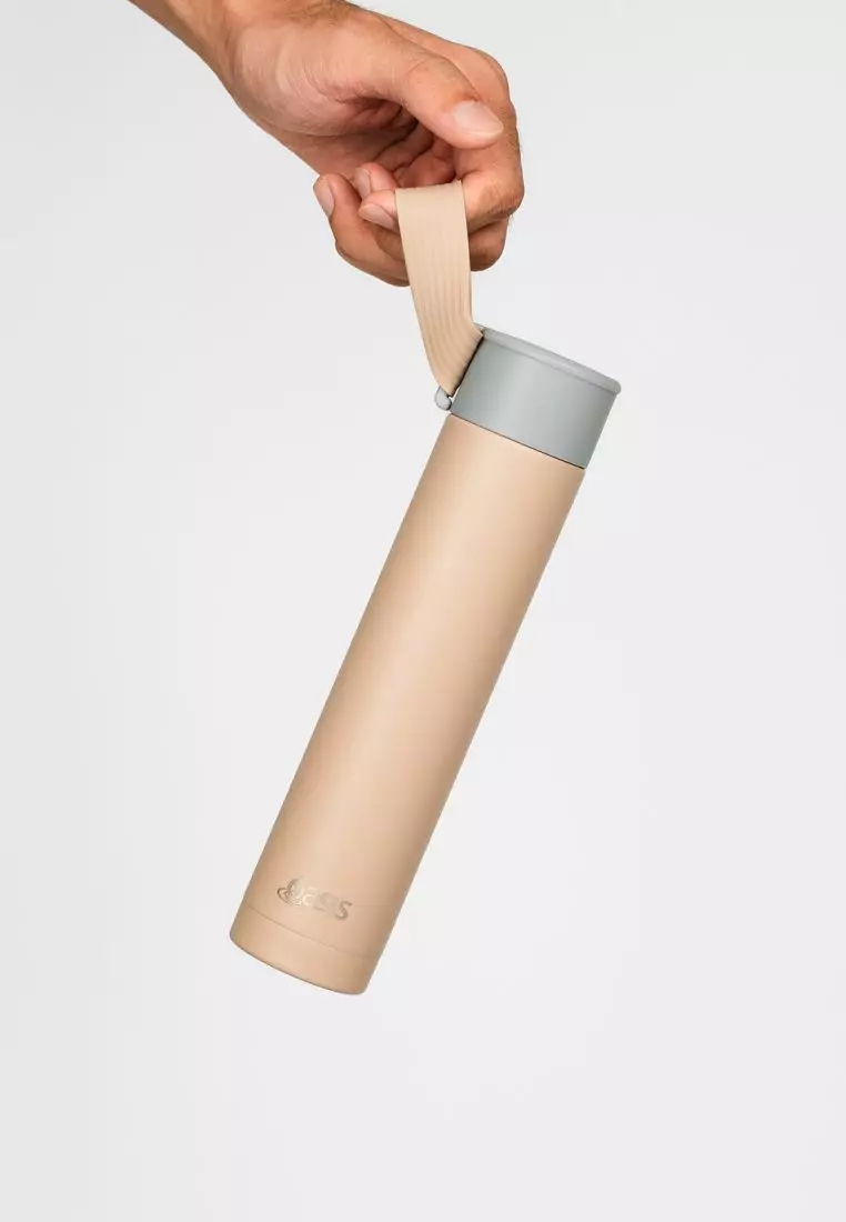 Oasis Skinny Mini Insulated Water Bottle 250ML Matte - Latte