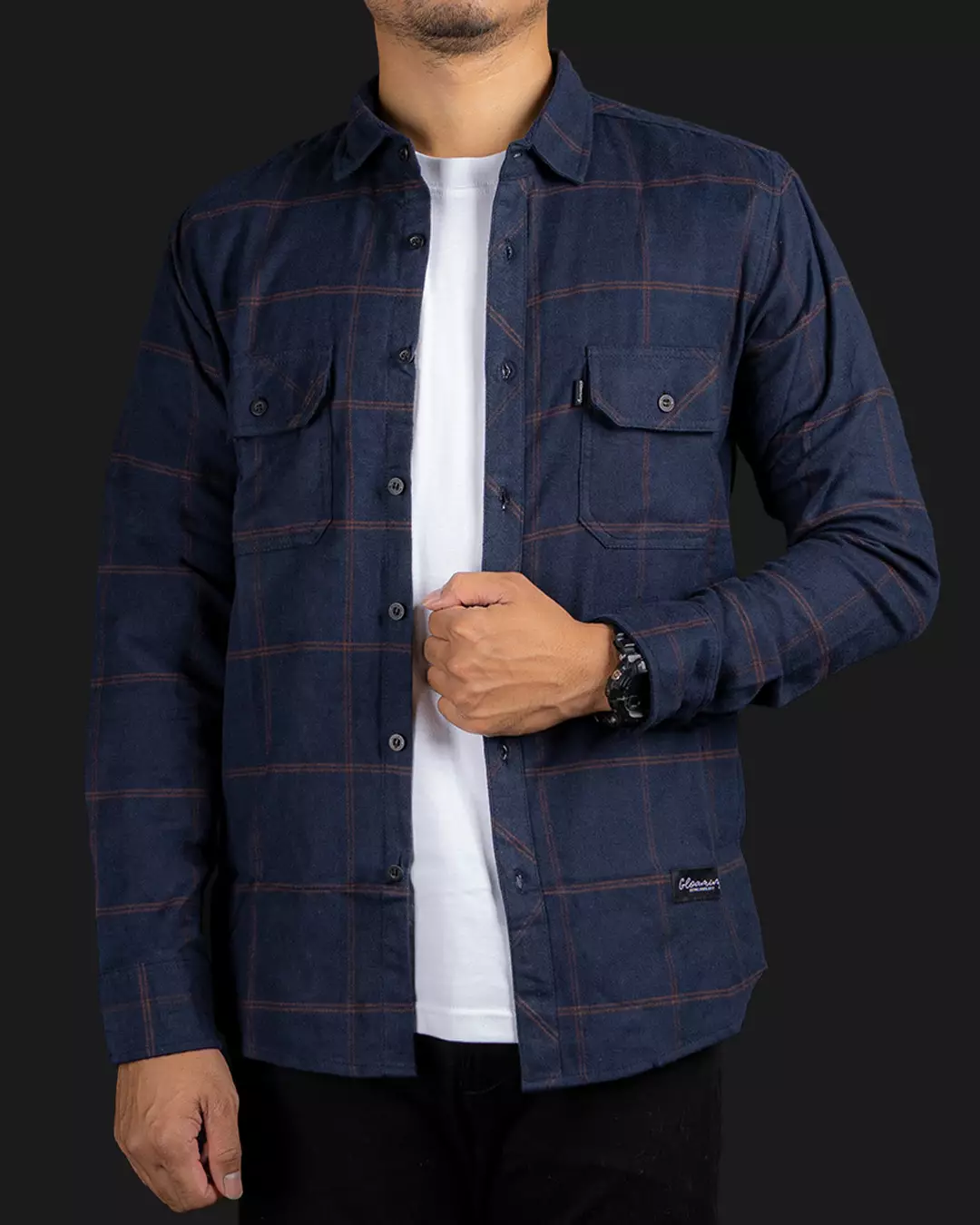 Kemeja Flanel Panjang Biturate Sant Unisex