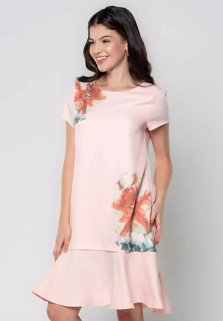 Paper dolls outlet pink floral dress