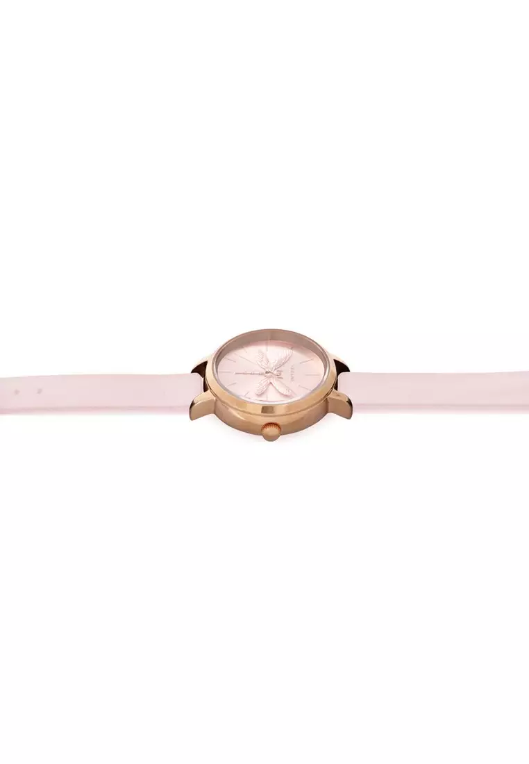 [Sustainable Watch] Oui & Me Amourette 34mm Nude Leather Women's Quartz Watch ME010100