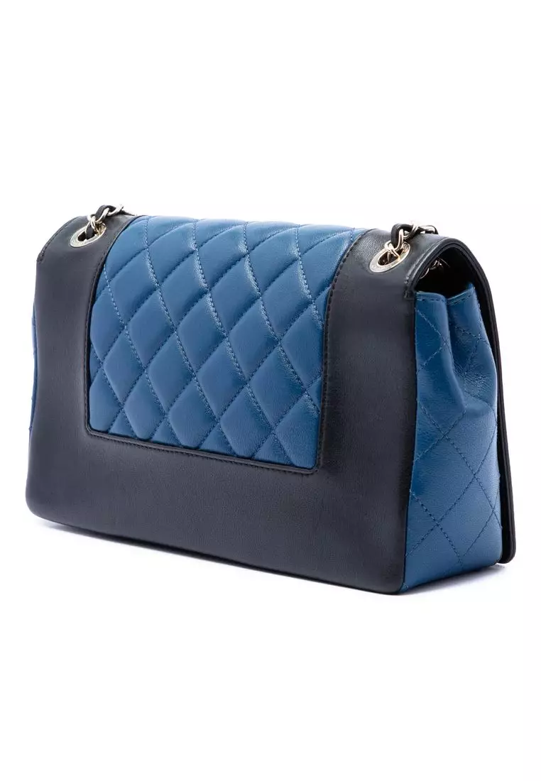 Pre-Loved Chanel Medium Bicolor Lambskin Mademoiselle Double Flap