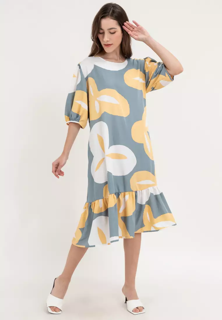 Azalea Abstract Print Dress