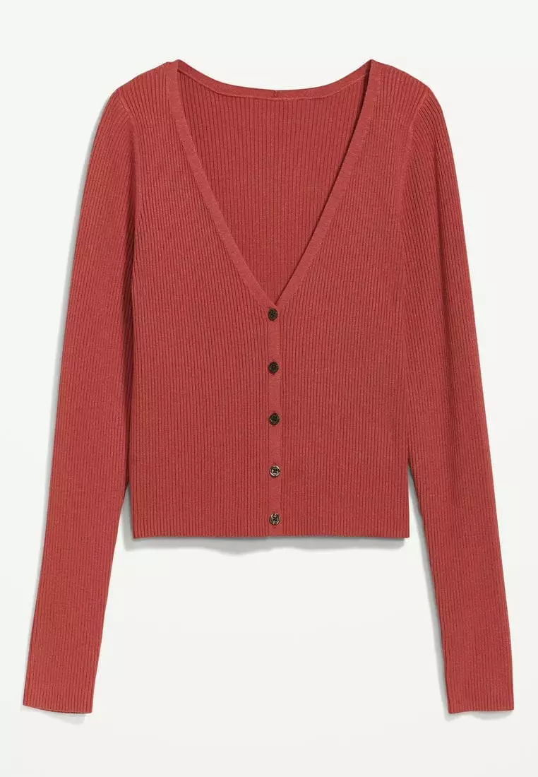 Buy Old Navy V-Neck Rib-Knit Cropped Cardigan Sweater for Women