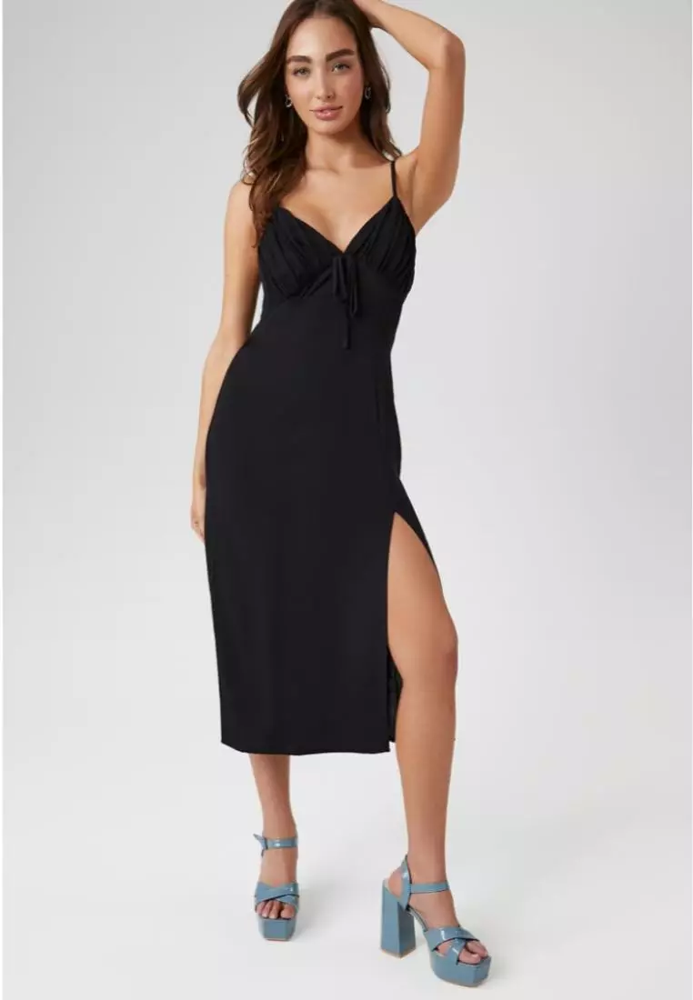Black cami deals midi dress