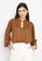 Mannequin brown Ruffle Rayon Blouse 1DE05AA07F094CGS_1