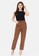 MKY CLOTHING brown MKY New Boyfriend Jeans with Elastic Waist in Brown 1BEF2AA74F3ACAGS_4