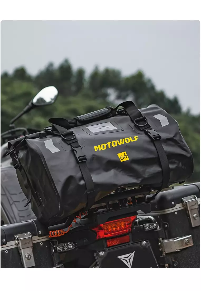 Motowolf MDL0717 Motorcycle Dry Bag Carrier 66L – Black