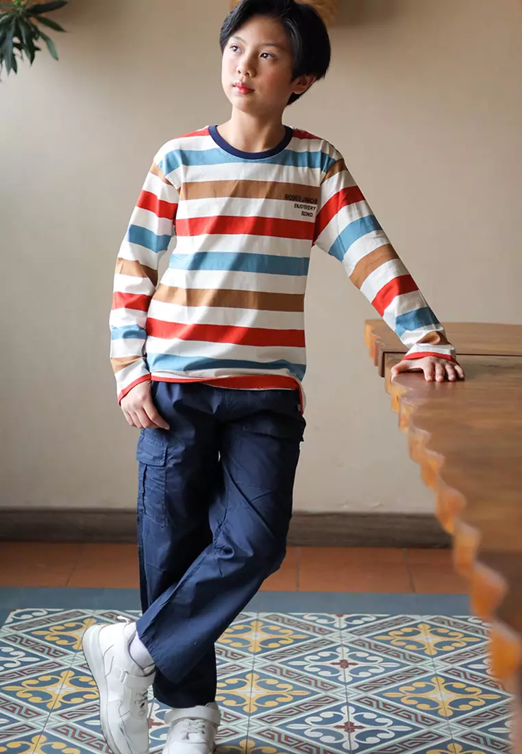 Long Pants/ Celana Panjang Chinos Anak Laki/ Rodeo Junior Navy Cargo