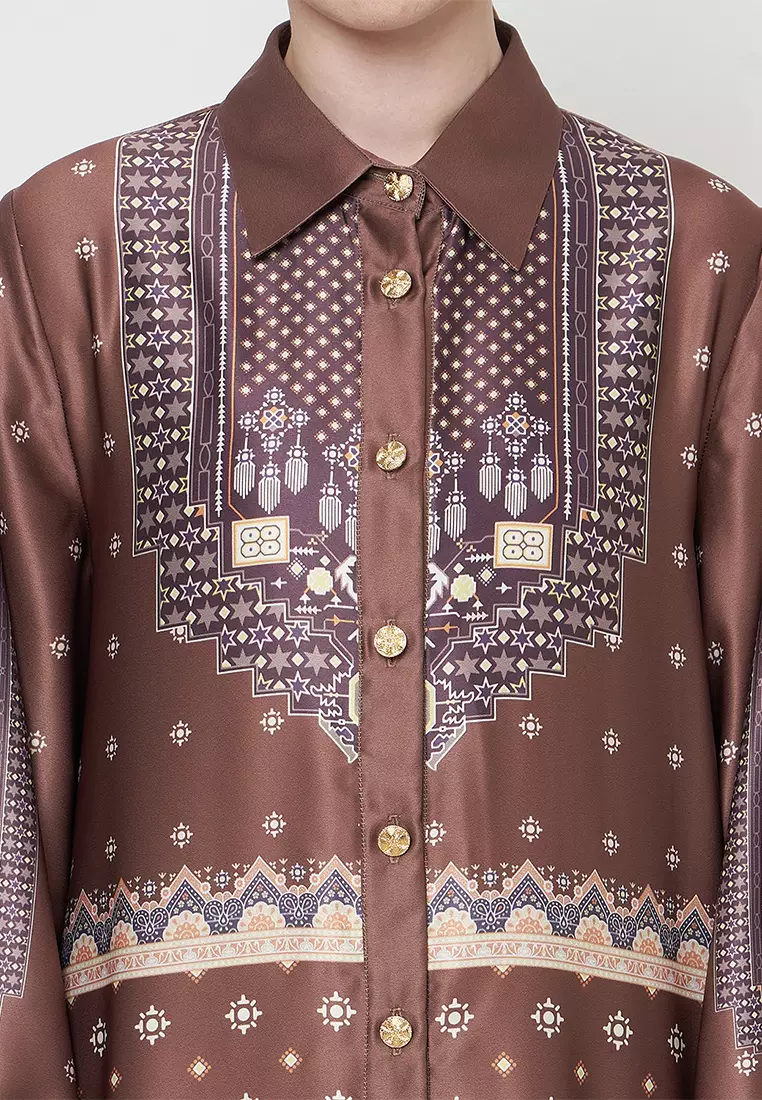 Kamilaa by Itang Yunasz Dress Esmeralda Caramel