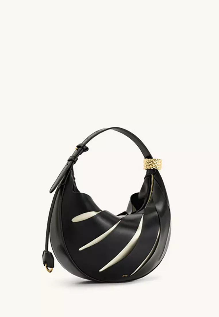 Jana Hollow Out Shoulder Bag - Black