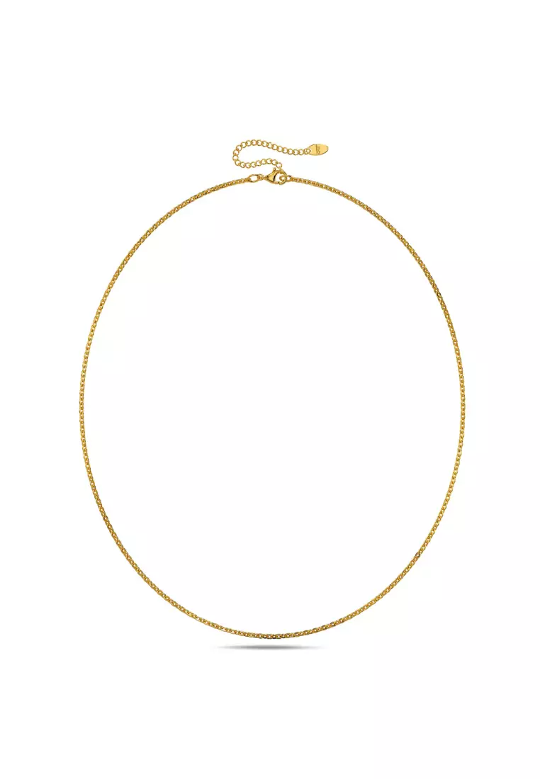 Buy Bullion Gold Mini Cable Chain Gold Plated Necklace 2026 Online ...