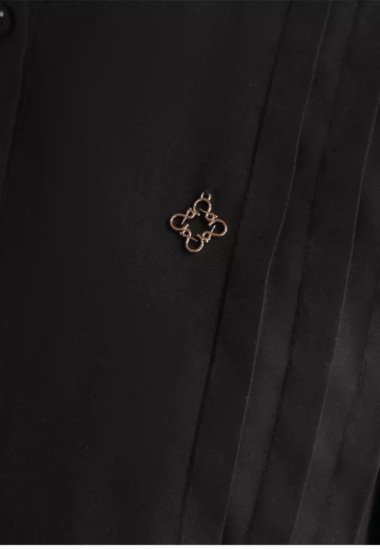 Jenna and Kaia - Felia Top Black - Kemeja Wanita