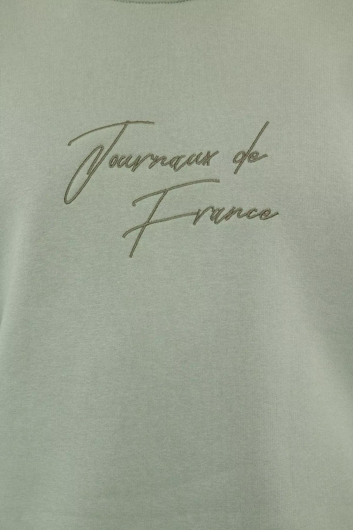 Scripted Embroidery Sweatshirt