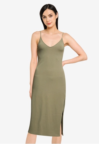 Abercrombie & Fitch green Seamless Knit Midi Dress 3029BAA5E370D4GS_1