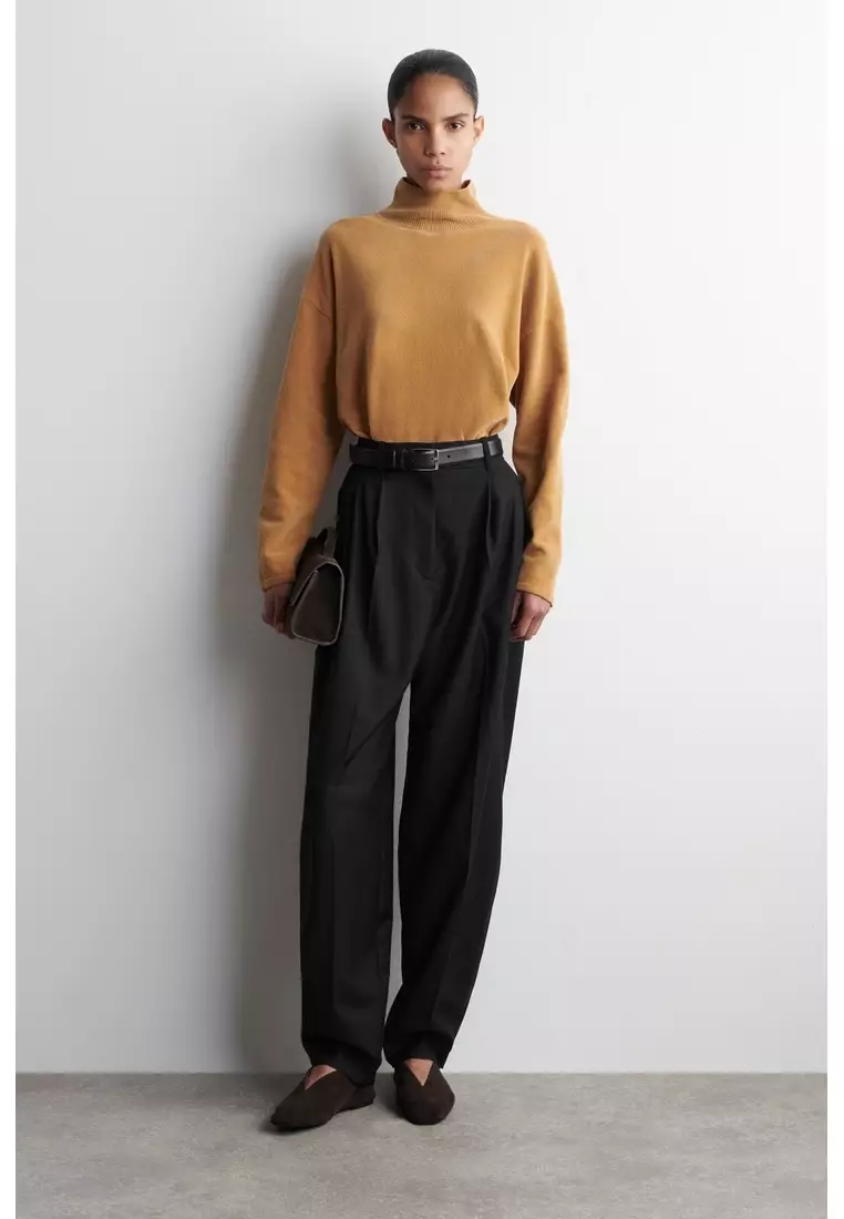 CHENILLE FUNNEL-NECK JUMPER