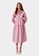 iROO pink Oversize Stripe Dress 4F422AA2E1016EGS_4