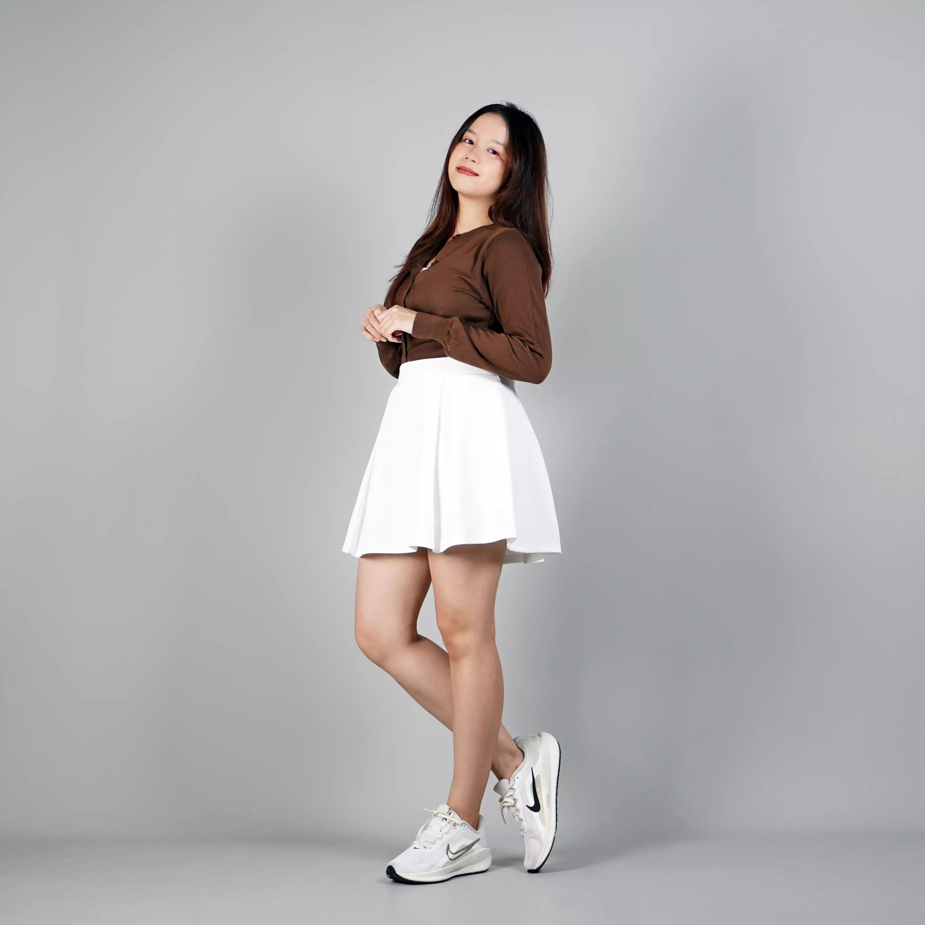 YEPPO Rok Pendek Putih Rok Mini Skirt Korean Style Rok Putih - PUTIH