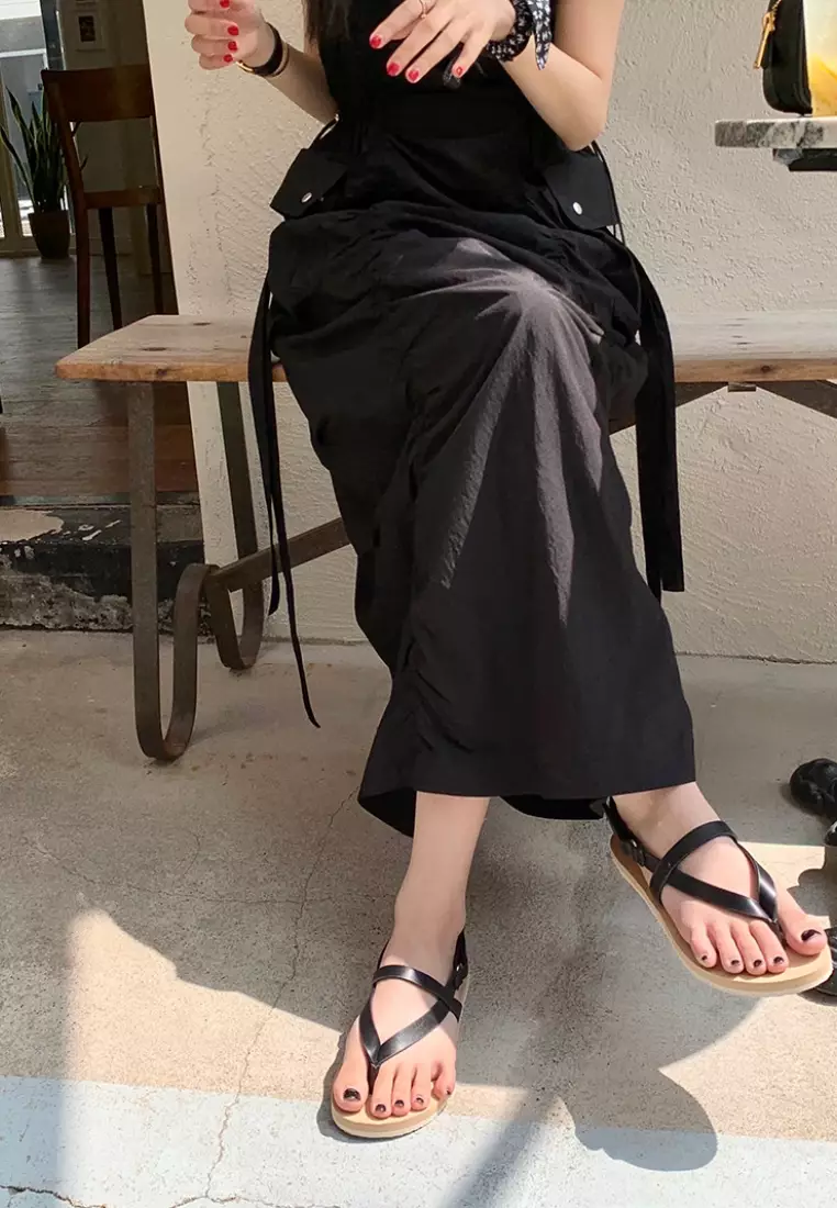 Japanese style simple suspender dress K061401BK