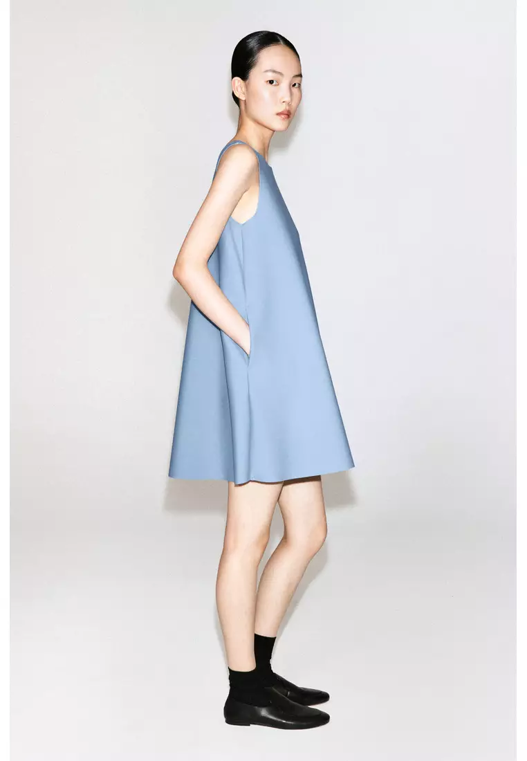 SCUBA A-LINE MINI DRESS