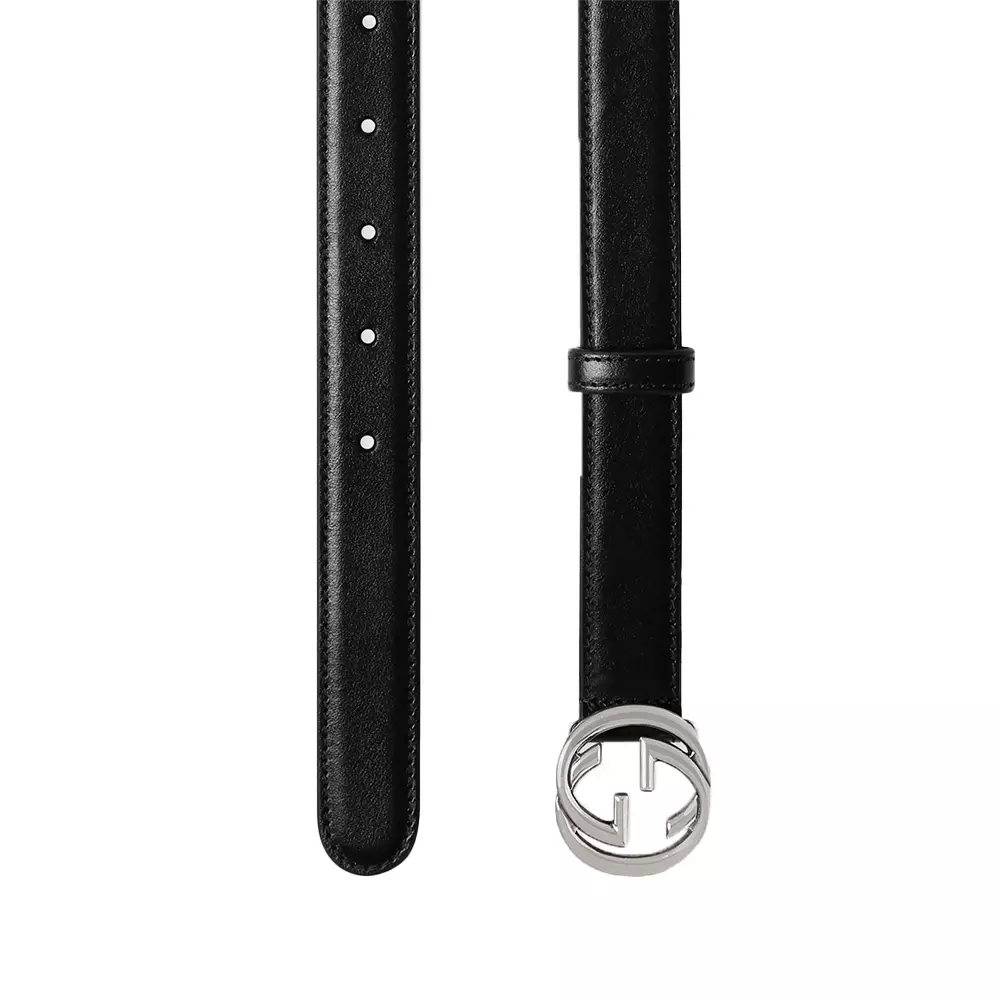 [4.4PRIL KEJUTAN HARGA] Interlocking GG Thin Belt 25mm Black Phw