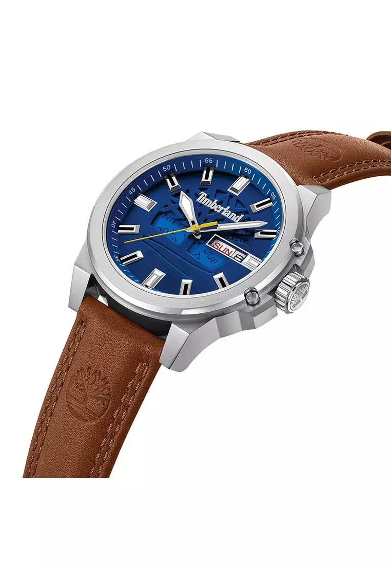 Men's Canfield Brown Leather Analog Watch TBL-TDWGB0040801