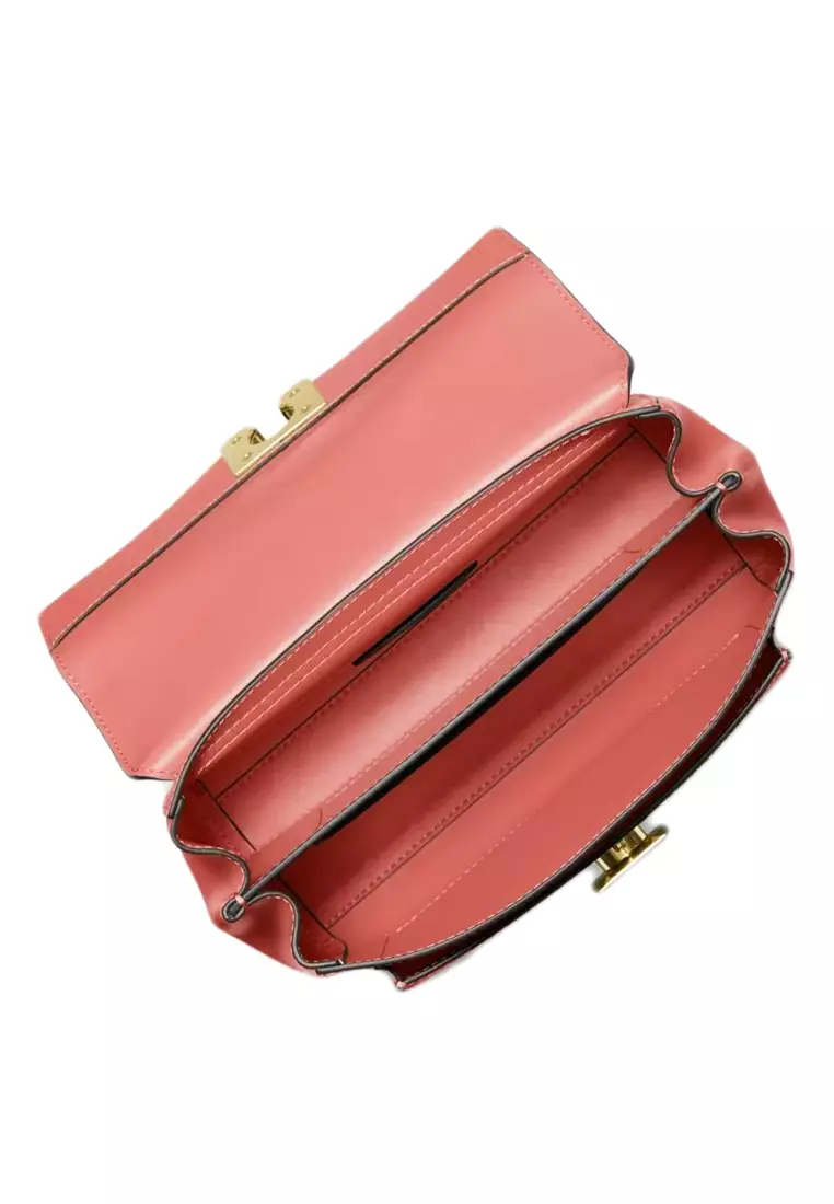 Lita Medium Leather Crossbody Bag - Pink