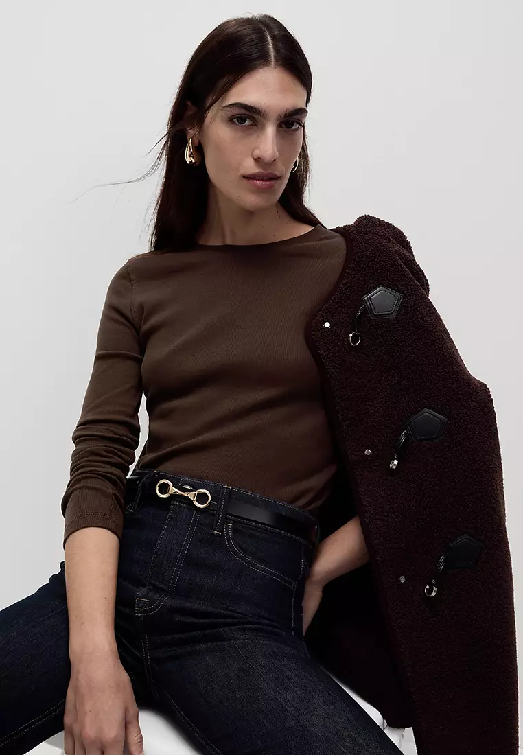 Cotton Rich Ribbed Top