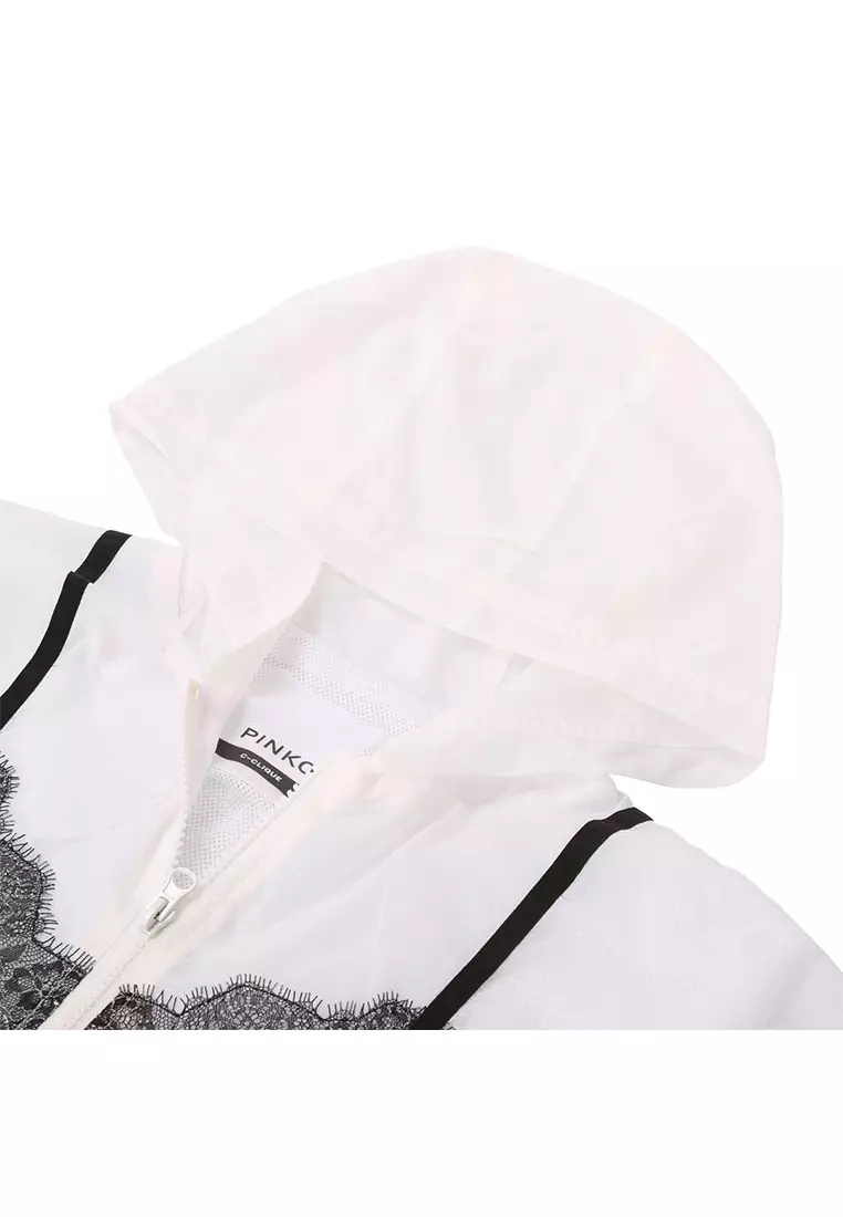 White nike 2025 rain jacket
