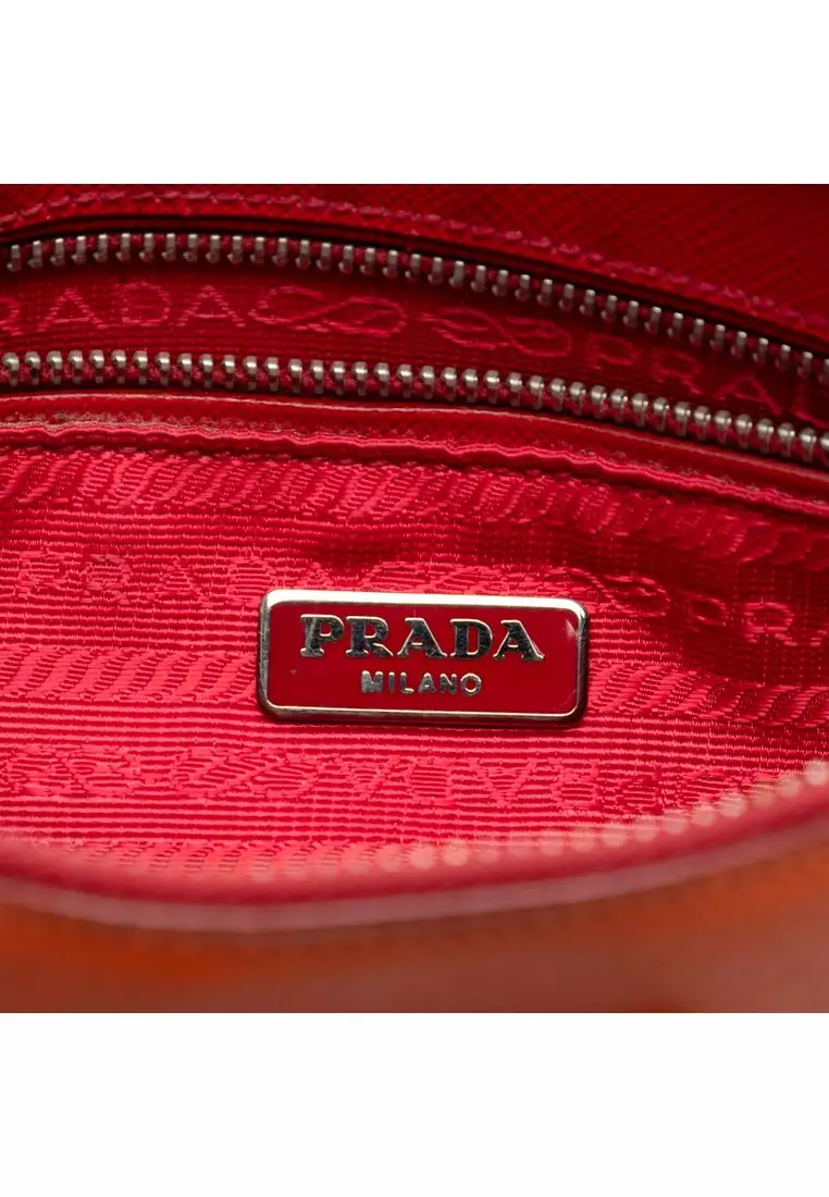 Pre-Loved Prada Bicolor Saffiano Lux Crossbody