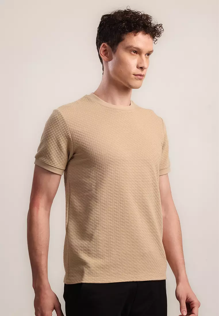 MOC Kaos Lengan Pendek Pria Godart - Khaki