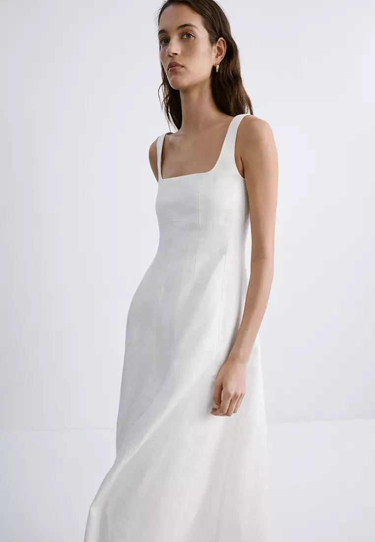 A-Line Linen Dress