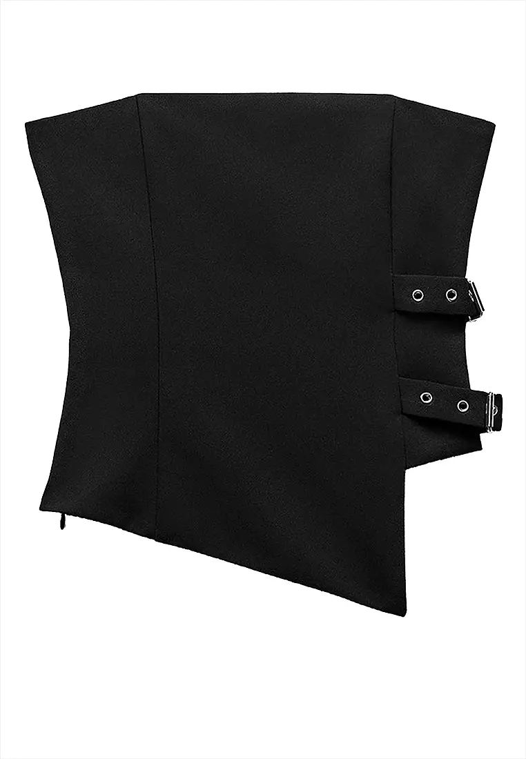 ZARA Eyelet Buckle Bandeau Top 2025 | Buy ZARA Online