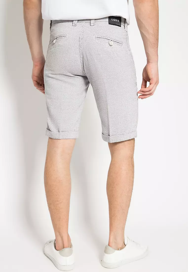 LGS - Celana Pendek Pria Casual - Polos - Abu - Slim Fit - CSS.429.054.264.C