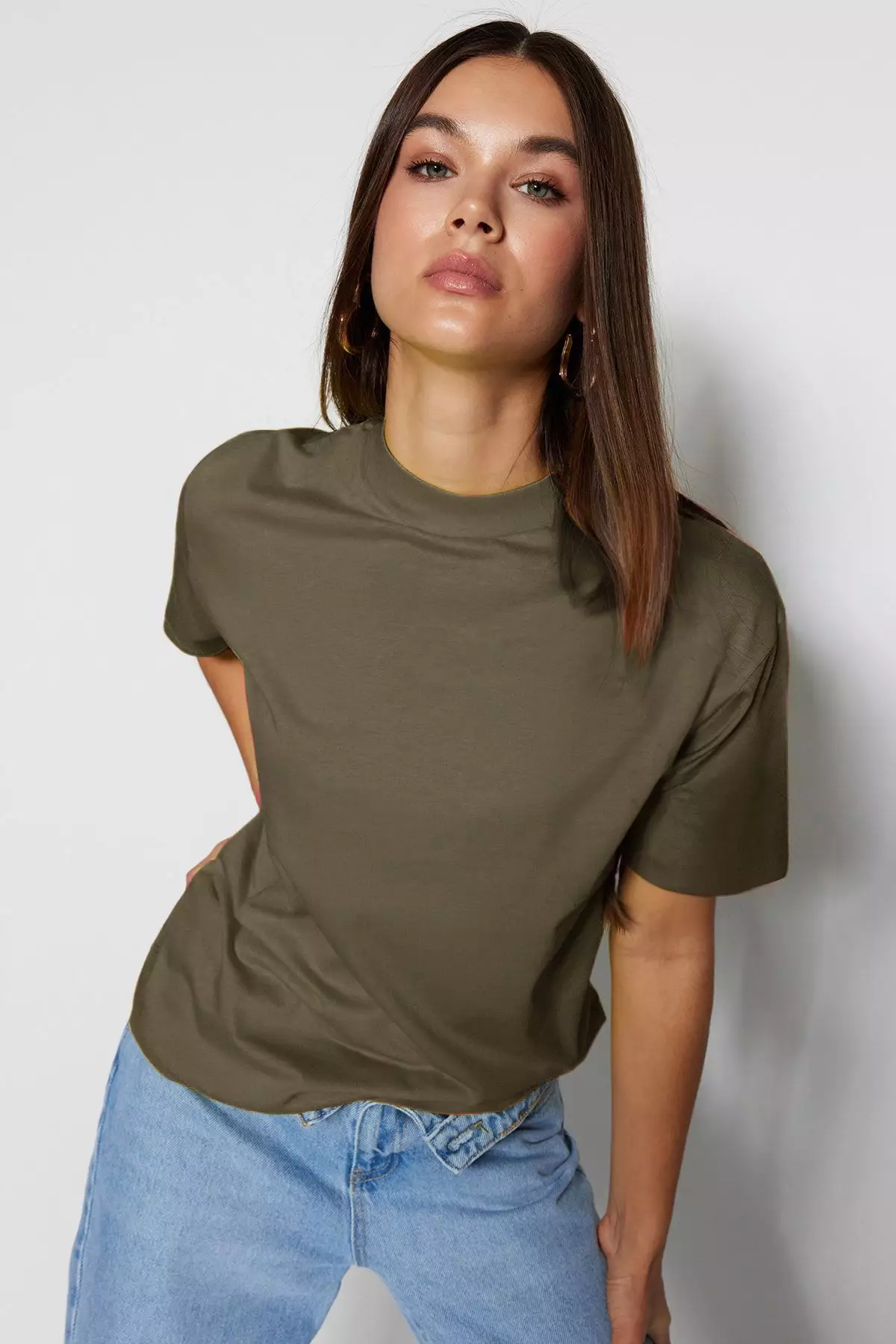 Mock Neck T-Shirt