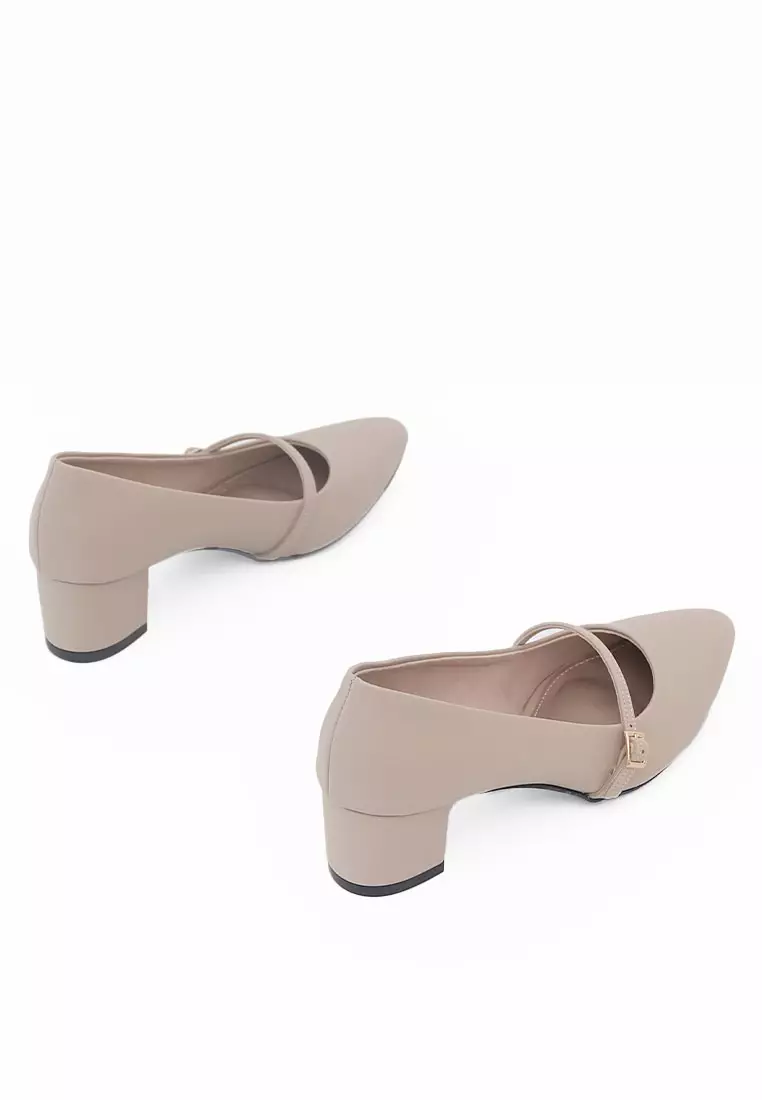 VIVI NICI - Bianca Sepatu Wanita Hak 5 Cm Cannoli Cream